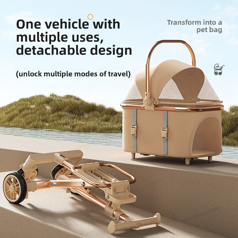 New Separable Pet Stroller, Po - Pet Stroller Carrier 评论和价格