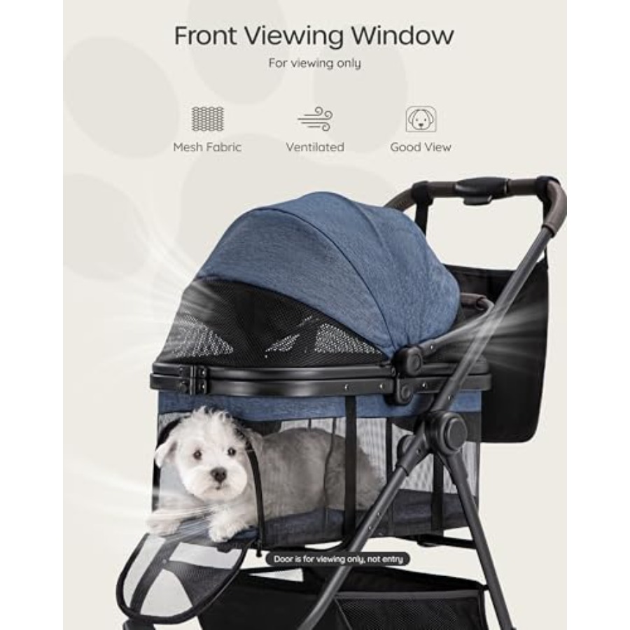 3 in 1 Pet Carrier Stroller wi - Pet Stroller Carrier 评论和价格