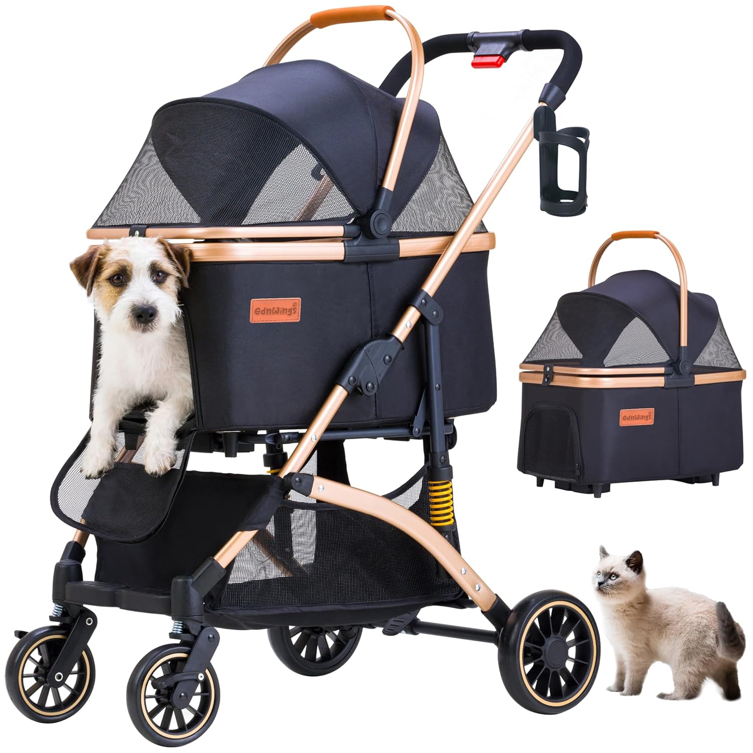 Dog Stroller for Small Dogs, L - Pet Stroller Carrier 评论和价格