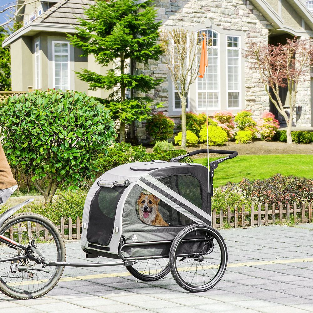 2in1 Pet Bike Trailer for Smal - Pet Stroller Carrier 评论和价格