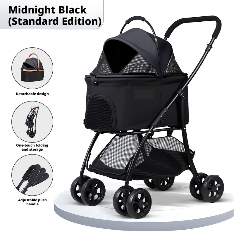 2 in 1 Detachable Pet Stroller - Pet Stroller Carrier 评论和价格