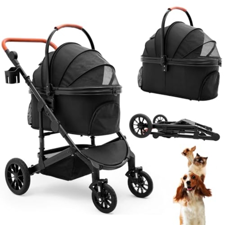 Bicystar Pet Stroller for Medi - Pet Stroller Carrier 评论和价格