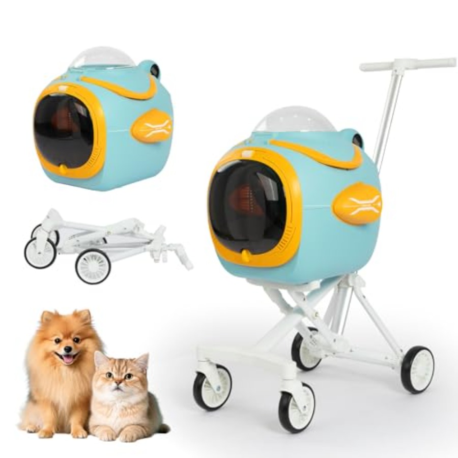 4 in 1 Foldable Pet Stroller w - Pet Stroller Carrier 评论和价格