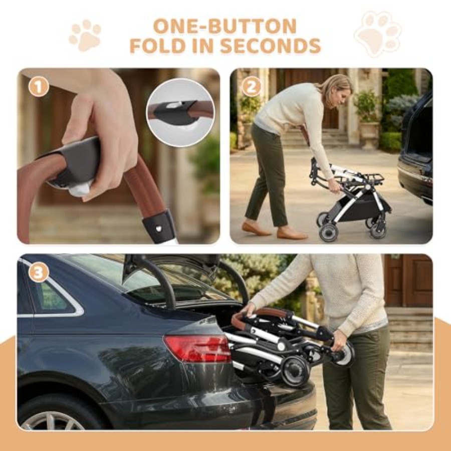 Magshion Dog Stroller with Det - Pet Stroller Carrier 评论和价格