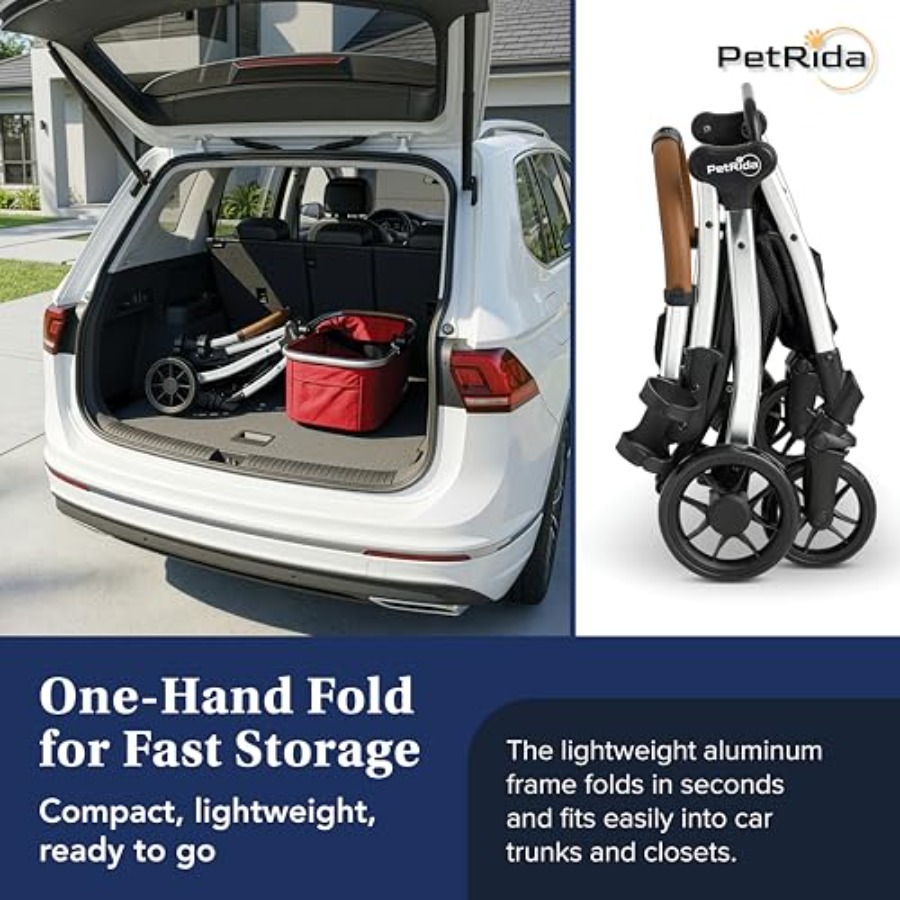 Luxury Pet Stroller with Detac - Pet Stroller Carrier 评论和价格