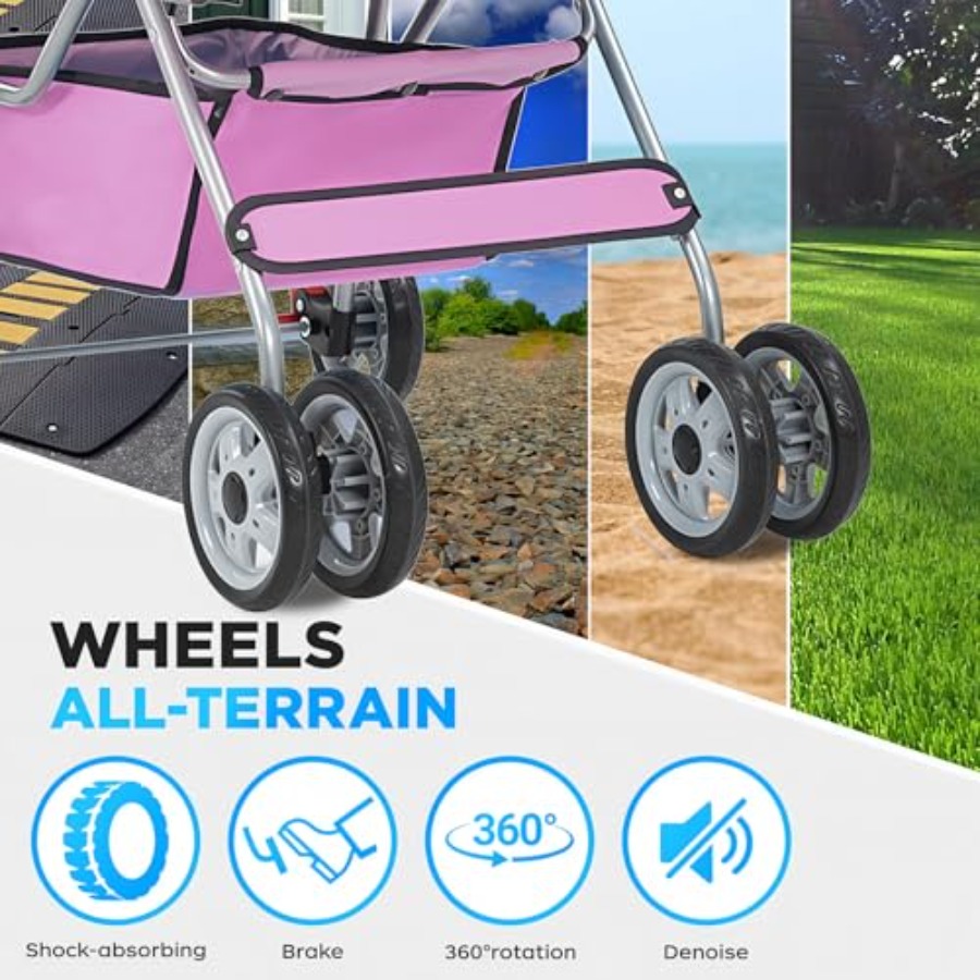 BestOffice Pet Stroller for Sm - Pet Stroller Carrier 评论和价格