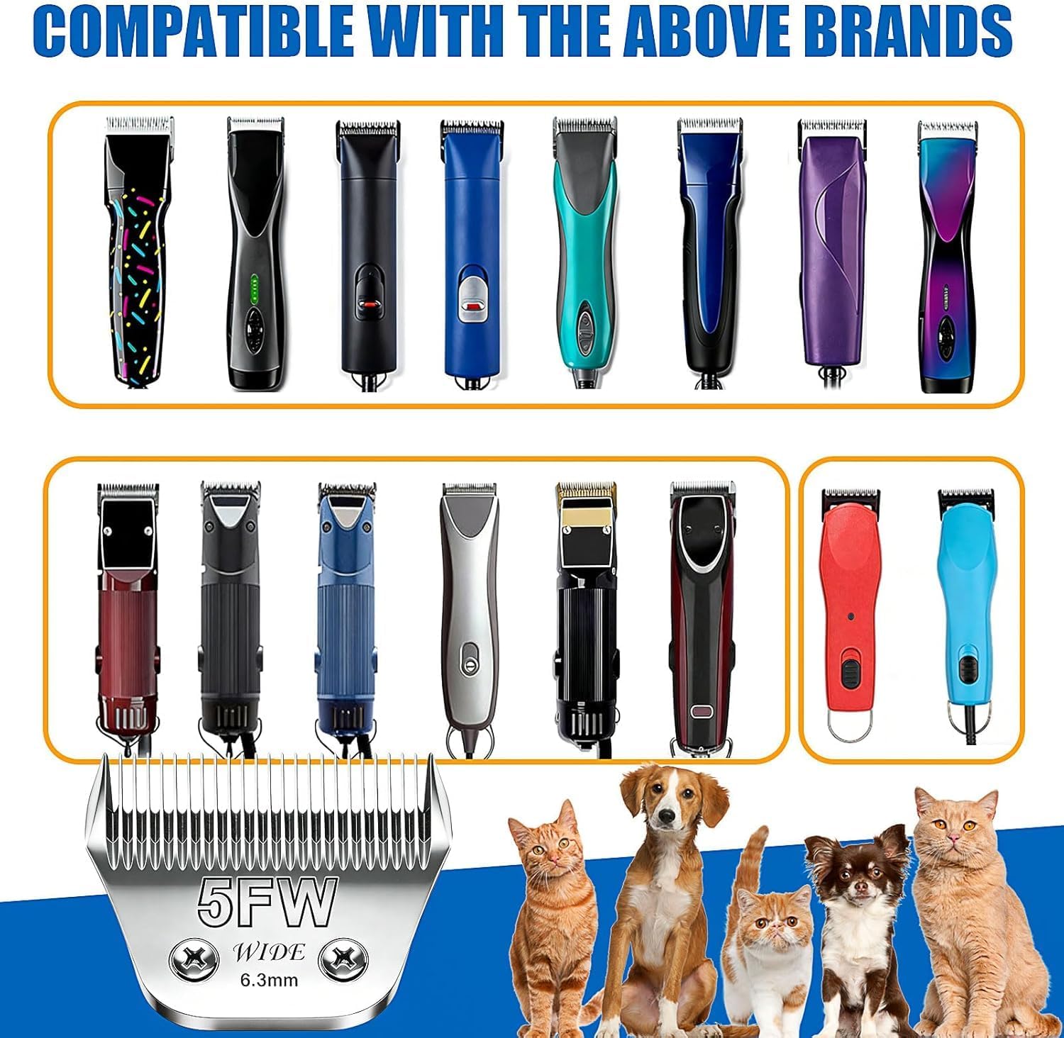 Animal Grooming Wide Blades Co - Dog Grooming Clippers 评论和价格