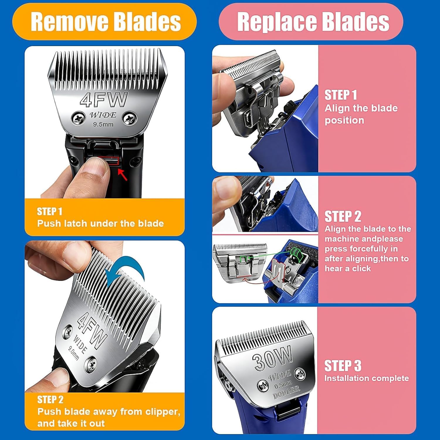 Animal Grooming Wide Blades Co - Dog Grooming Clippers 评论和价格