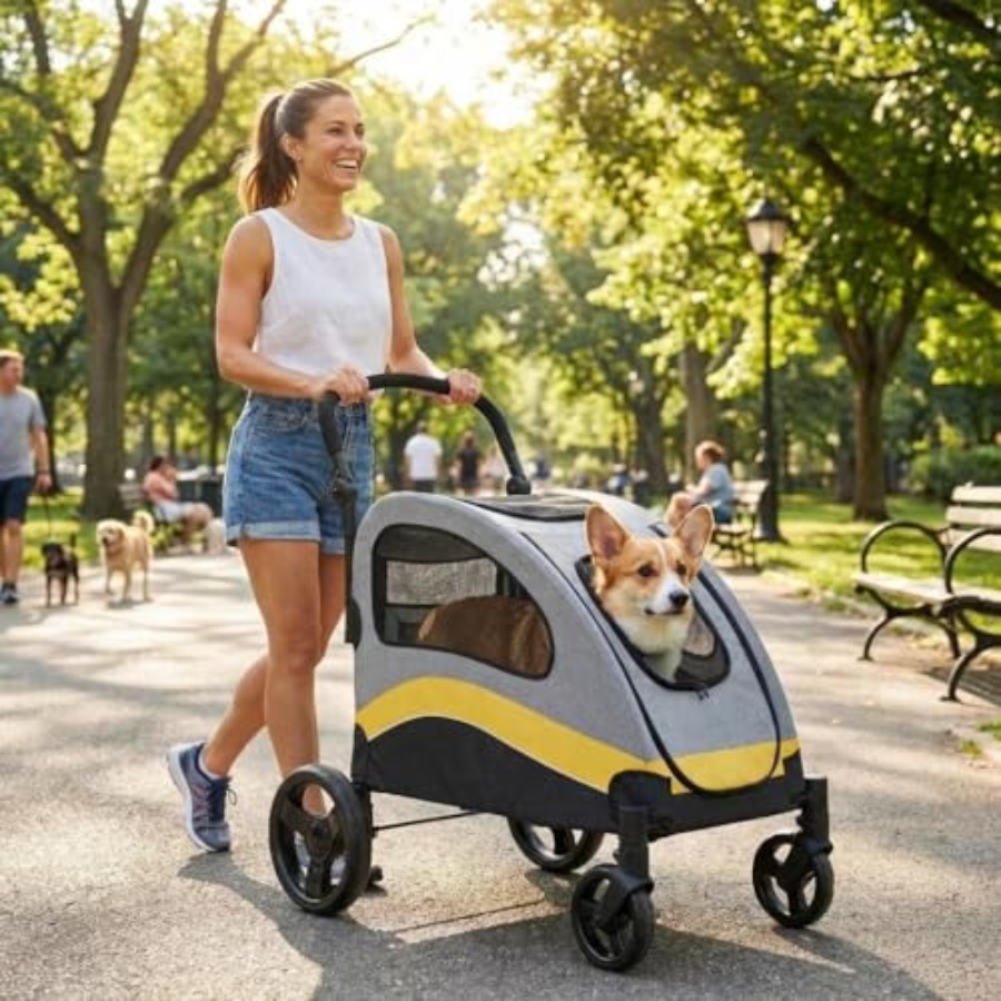 Dog Stroller for Large Dogs, F - Pet Stroller Carrier 评论和价格